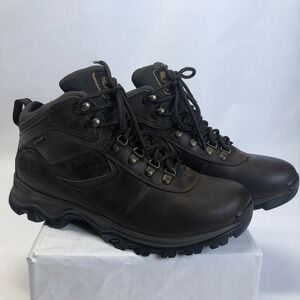 Timberland Mt. Maddsen Waterproof Hiking Boots Mens Size 11W Brown Leather 2730R